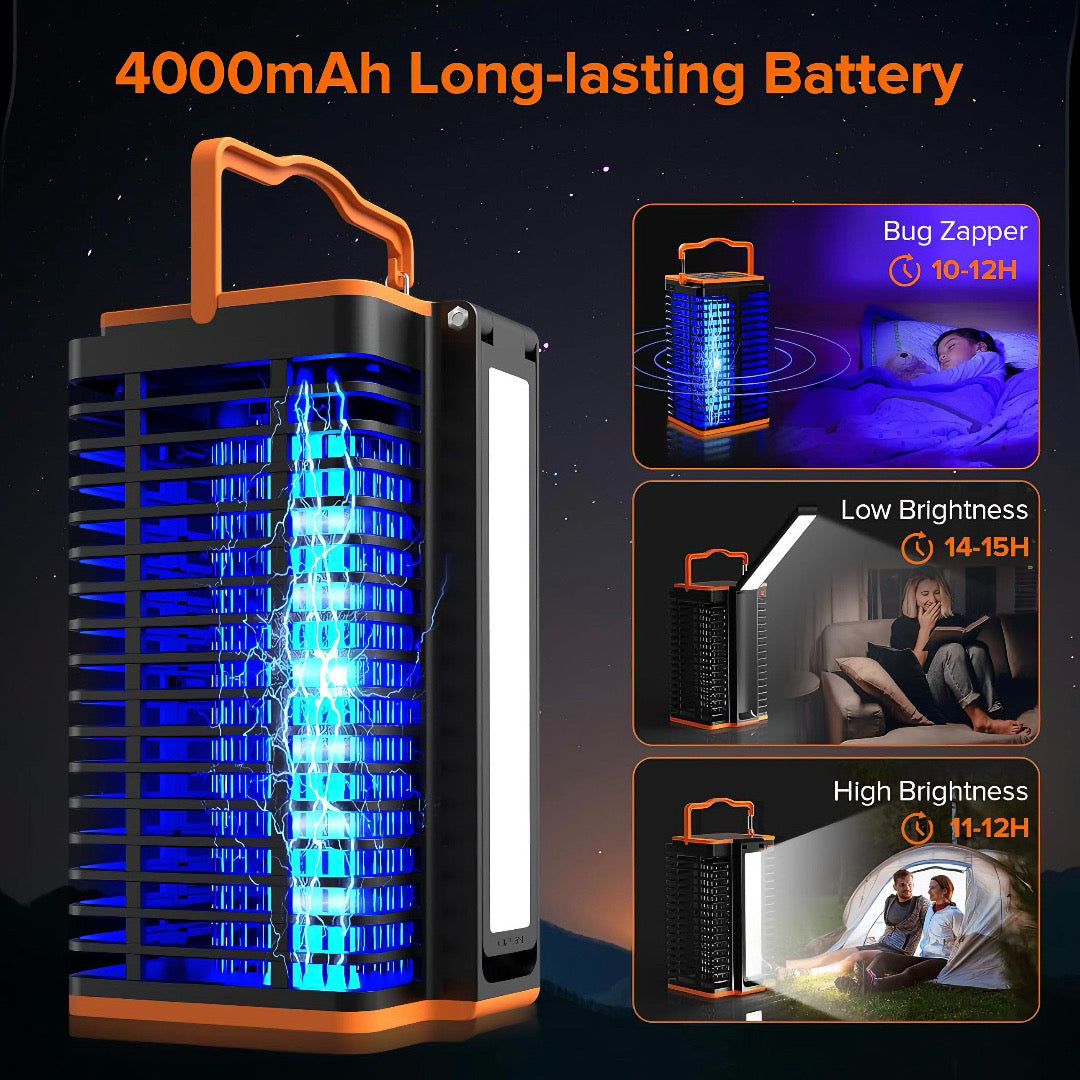 Lampe Anti-Moustique Solaire – Recharge USB & Solaire | AccessoireSN