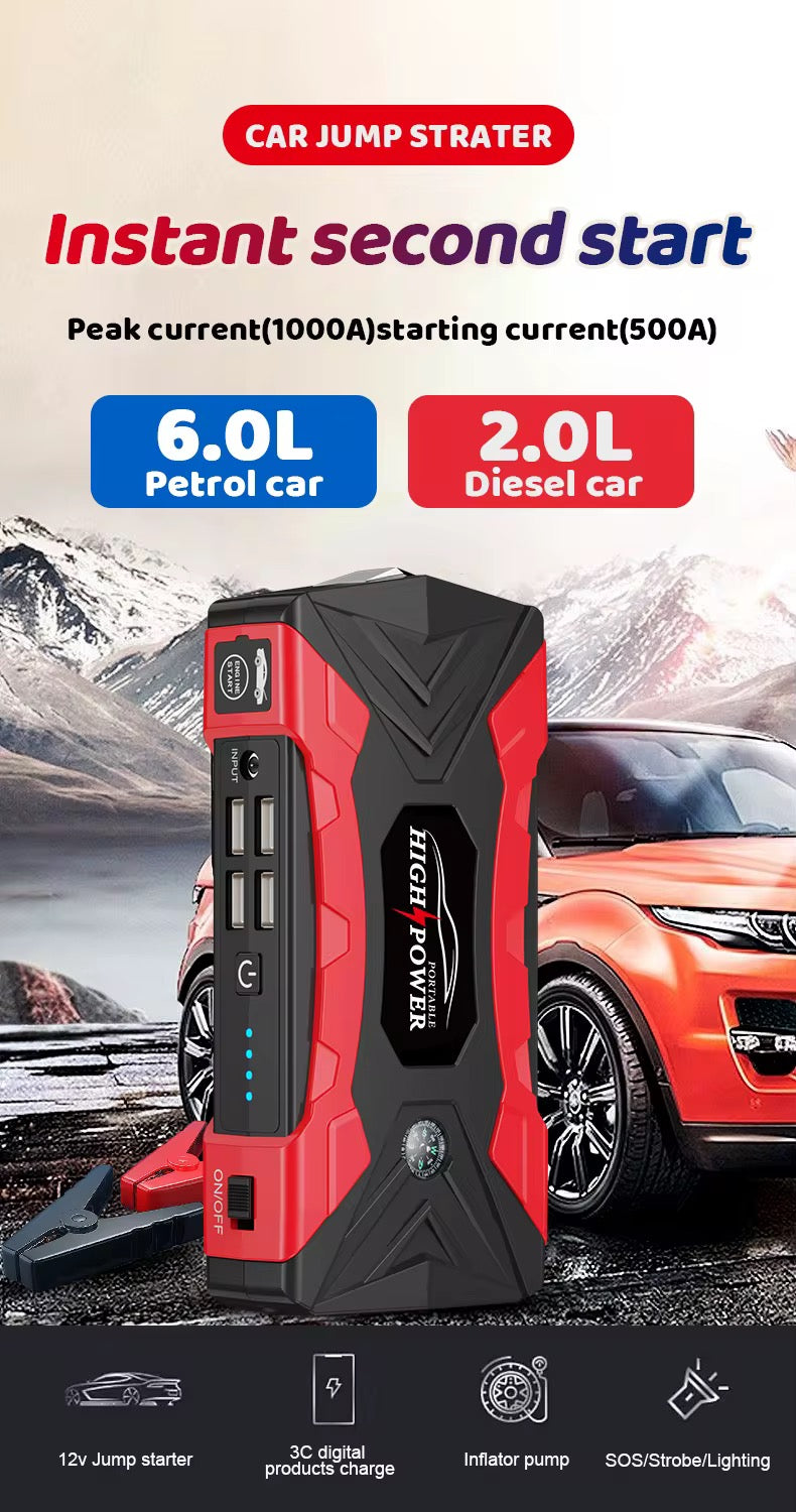 Booster de Batterie et Compresseur d’air HIGH-POWER